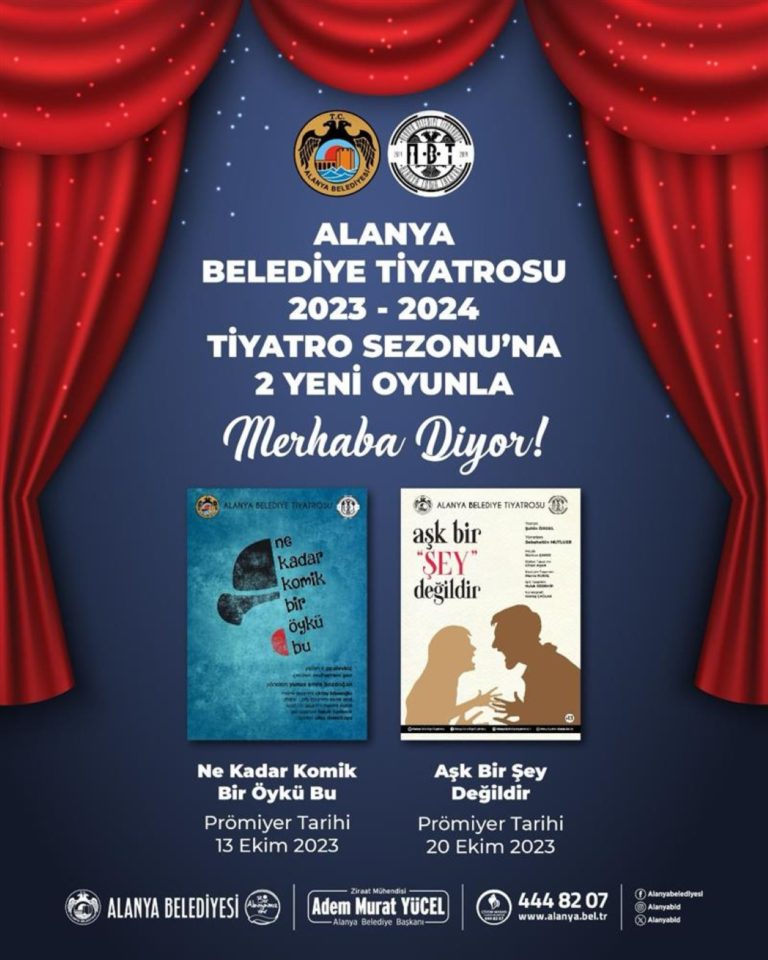 ALANYA MUNICIPALITY THEATER WELCOMES THE NEW SEASON WITH 2 NEW PLAYS