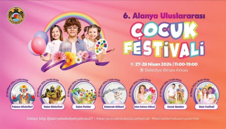 6th ALANYA INTERNATIONAL CHILDREN’S FESTIVAL IS STARTING.
