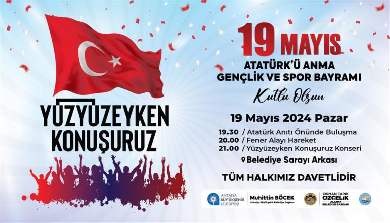 May 19 Commemoration of Atatürk, Youth and Sports Day in Alanya